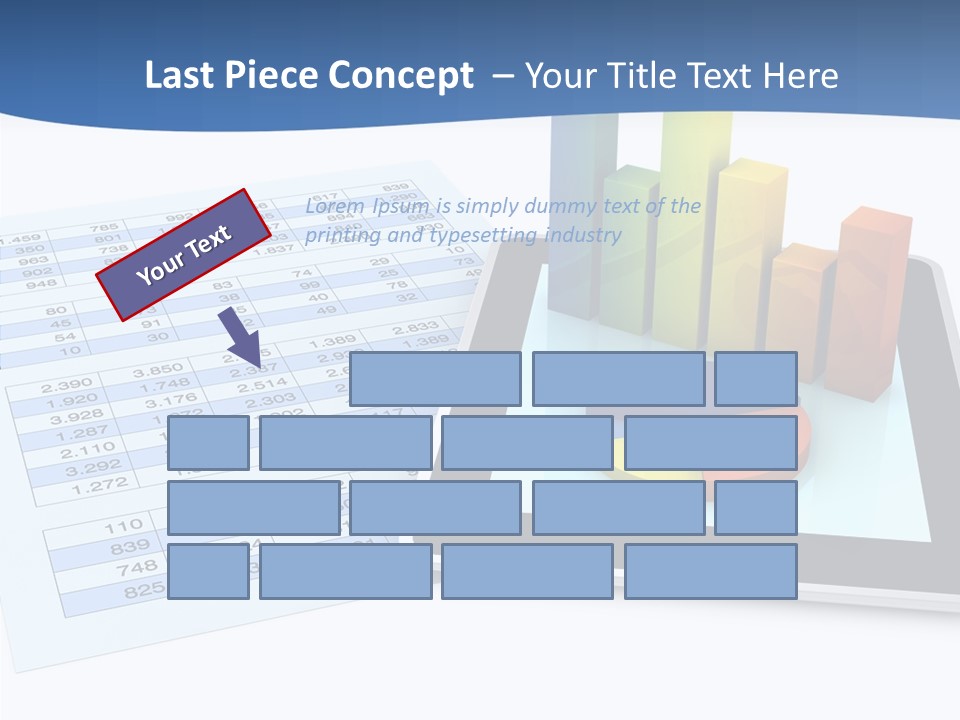 Blue Wireless Progress PowerPoint Template