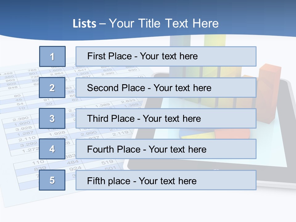 Blue Wireless Progress PowerPoint Template