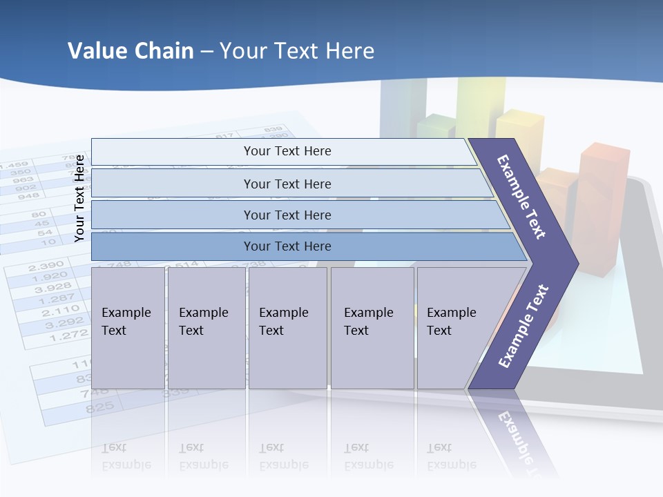 Blue Wireless Progress PowerPoint Template