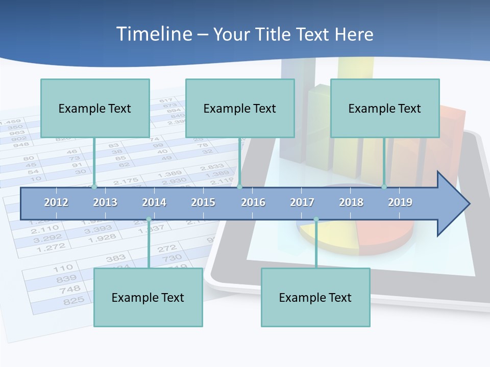Blue Wireless Progress PowerPoint Template