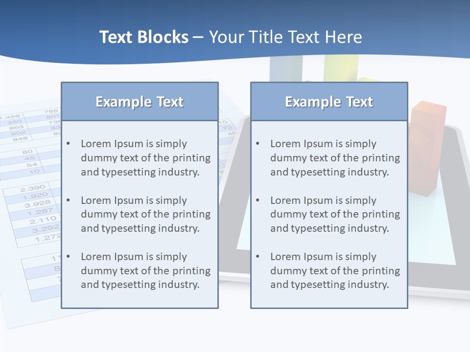 Blue Wireless Progress PowerPoint Template