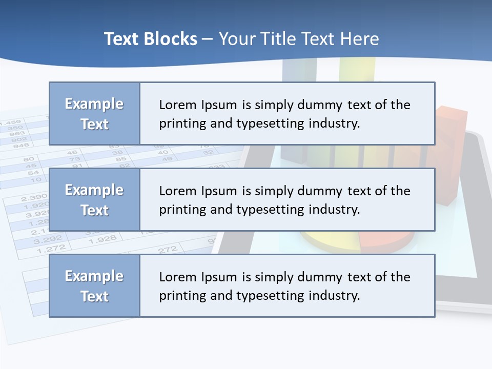 Blue Wireless Progress PowerPoint Template