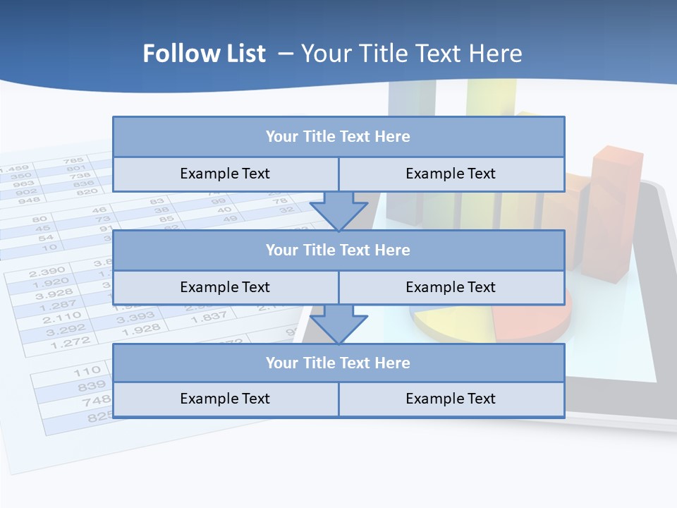 Blue Wireless Progress PowerPoint Template
