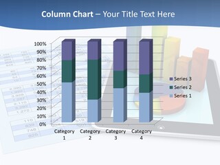 Blue Wireless Progress PowerPoint Template