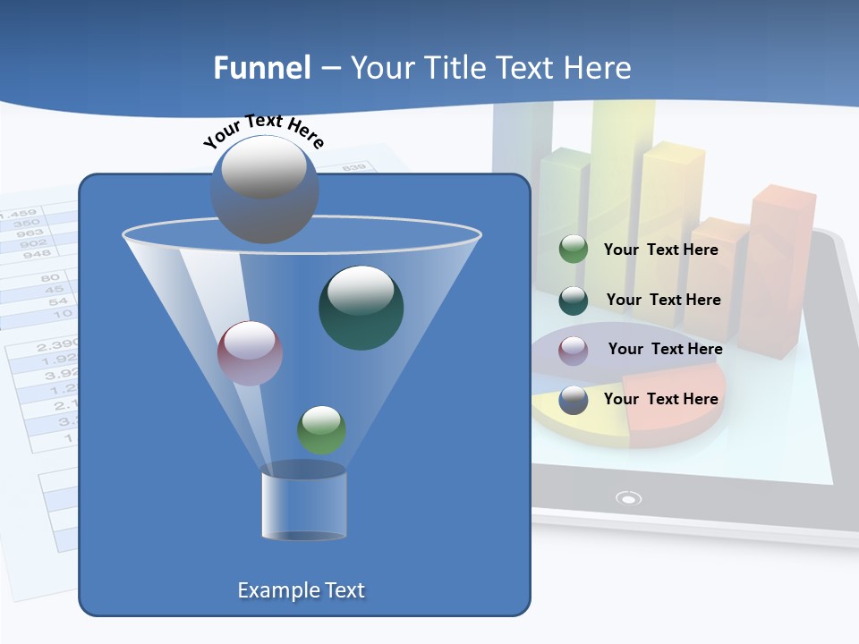 Blue Wireless Progress PowerPoint Template