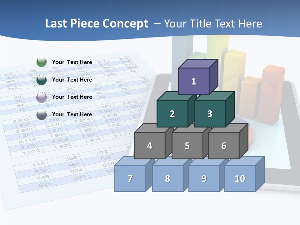 Blue Wireless Progress PowerPoint Template