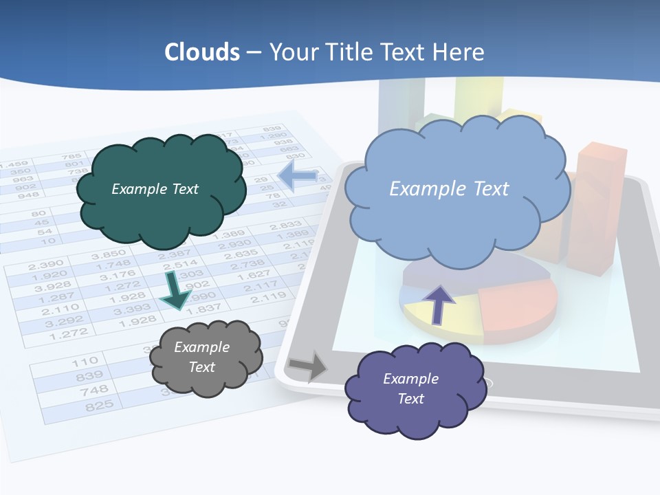 Blue Wireless Progress PowerPoint Template