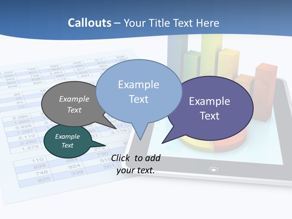 Blue Wireless Progress PowerPoint Template