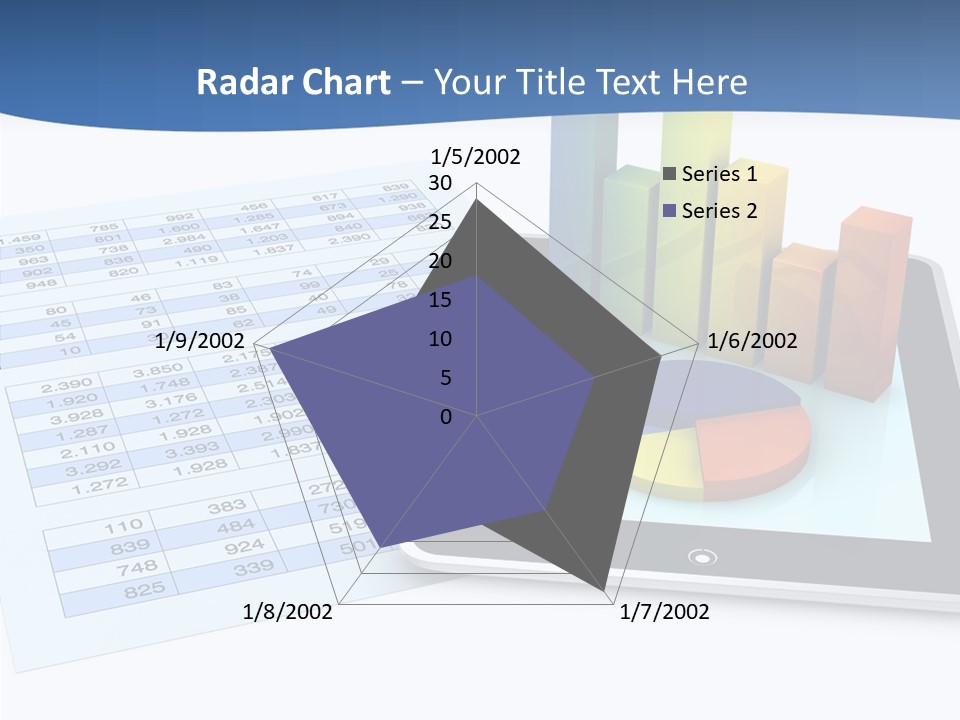 Blue Wireless Progress PowerPoint Template