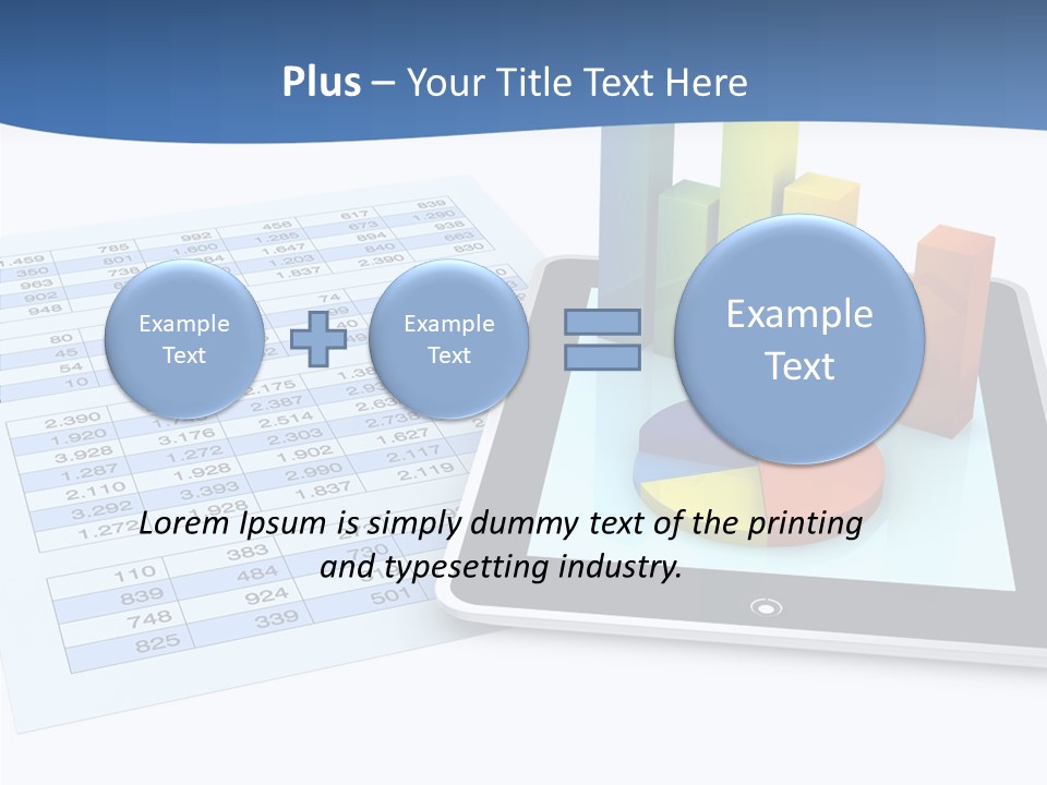Blue Wireless Progress PowerPoint Template