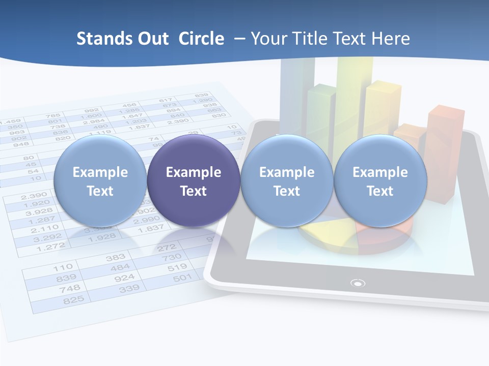 Blue Wireless Progress PowerPoint Template