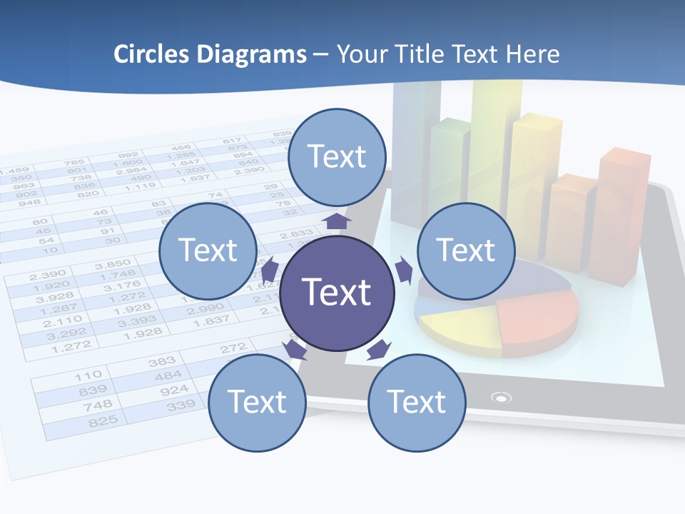 Blue Wireless Progress PowerPoint Template