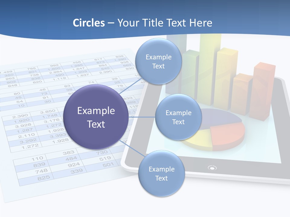 Blue Wireless Progress PowerPoint Template