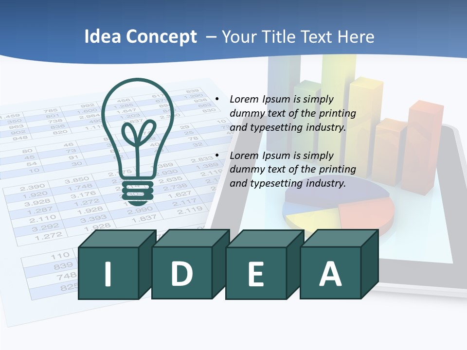 Blue Wireless Progress PowerPoint Template