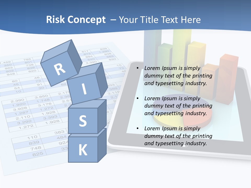 Blue Wireless Progress PowerPoint Template