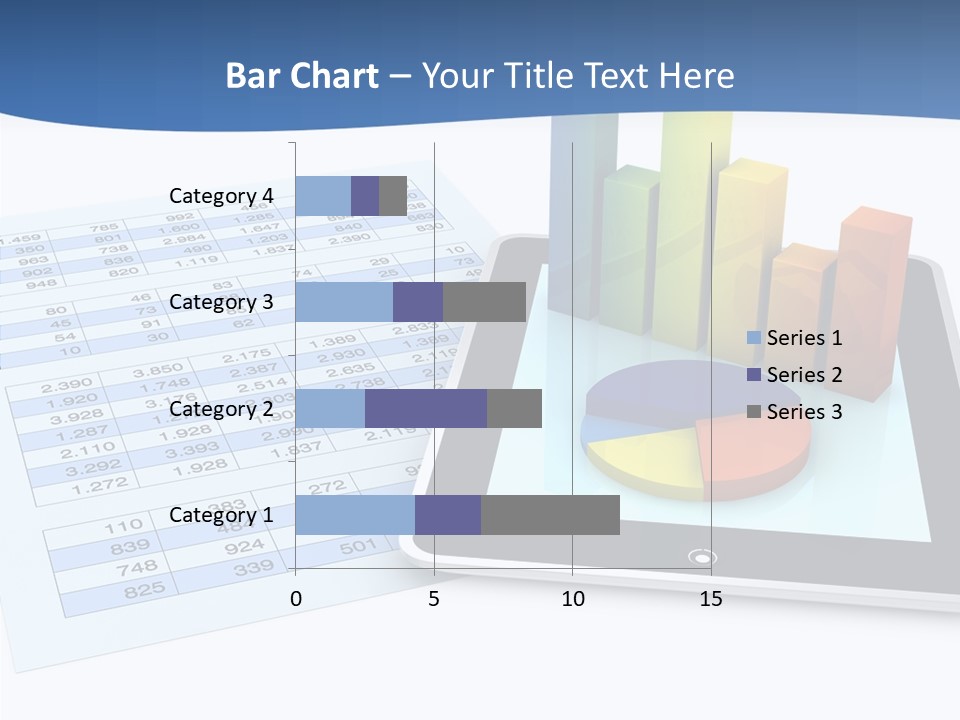 Blue Wireless Progress PowerPoint Template