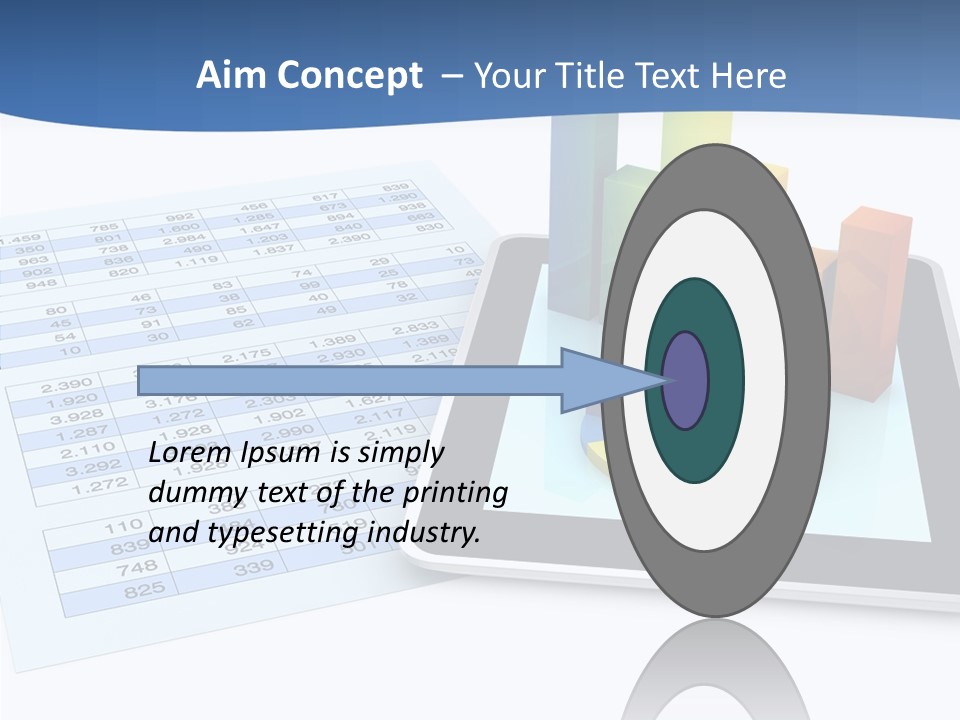 Blue Wireless Progress PowerPoint Template