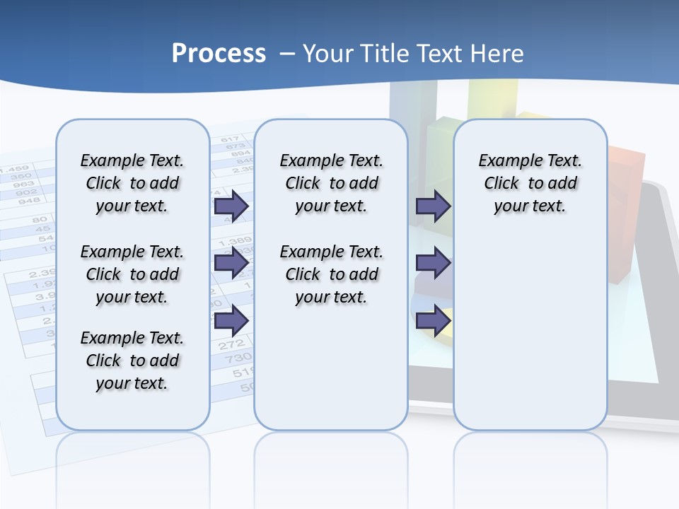 Blue Wireless Progress PowerPoint Template