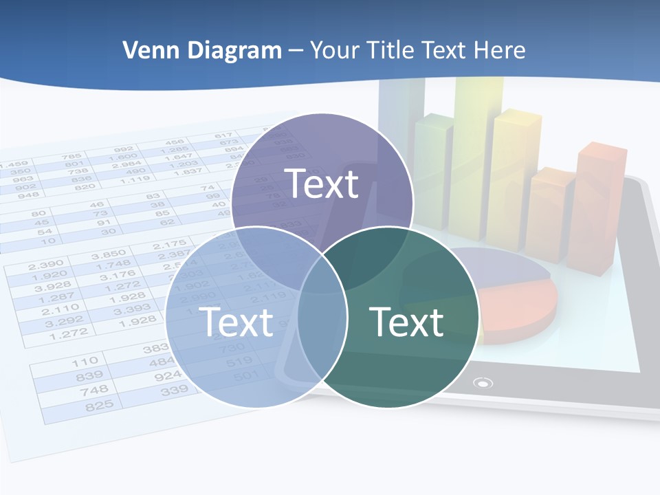 Blue Wireless Progress PowerPoint Template