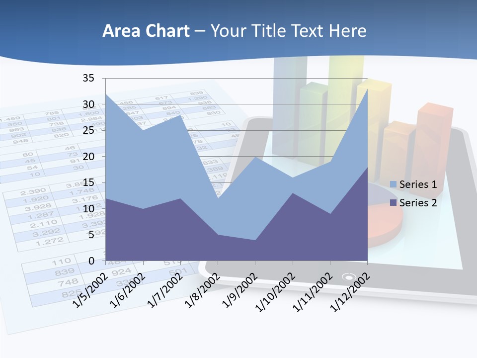 Blue Wireless Progress PowerPoint Template