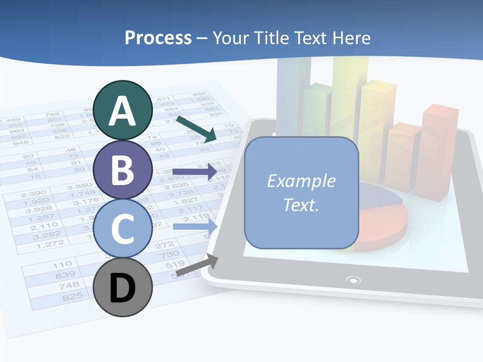 Blue Wireless Progress PowerPoint Template