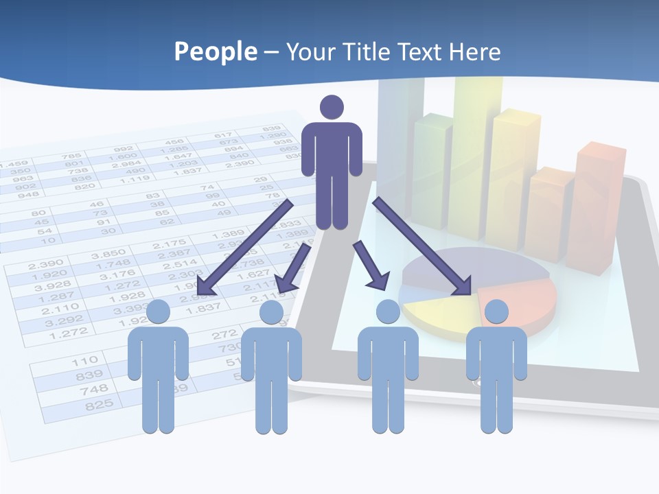 Blue Wireless Progress PowerPoint Template