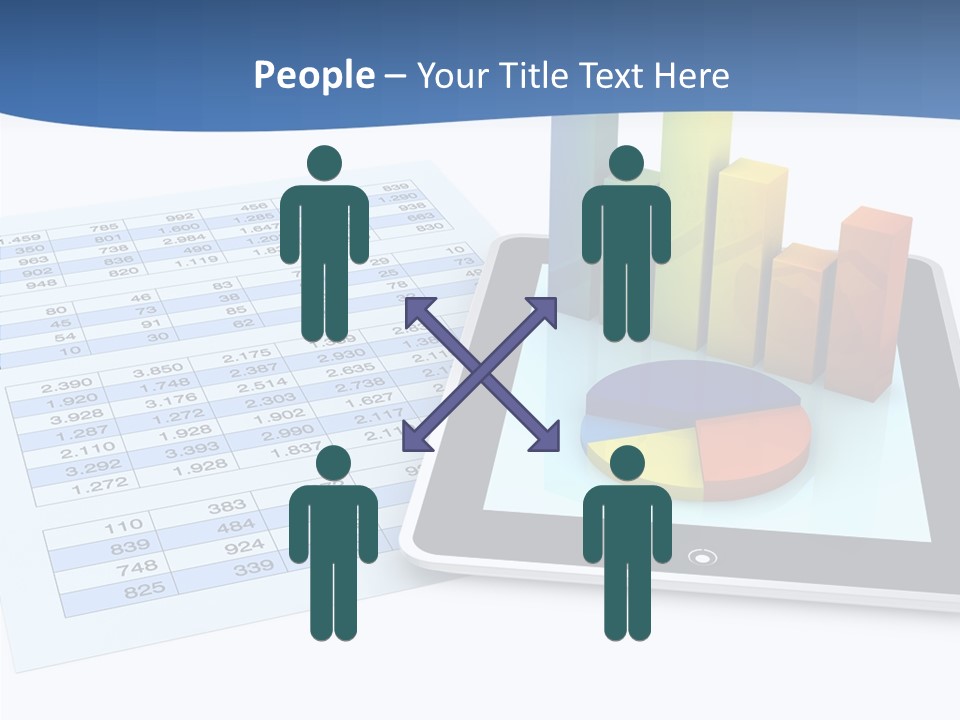 Blue Wireless Progress PowerPoint Template