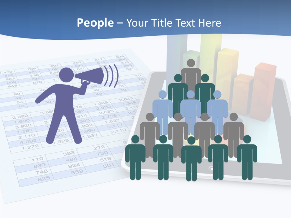 Blue Wireless Progress PowerPoint Template