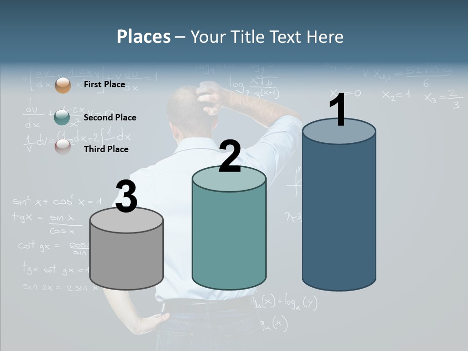 Work Standing Math PowerPoint Template