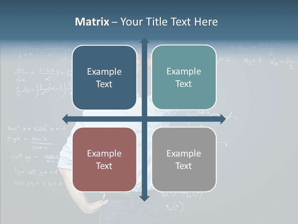 Work Standing Math PowerPoint Template