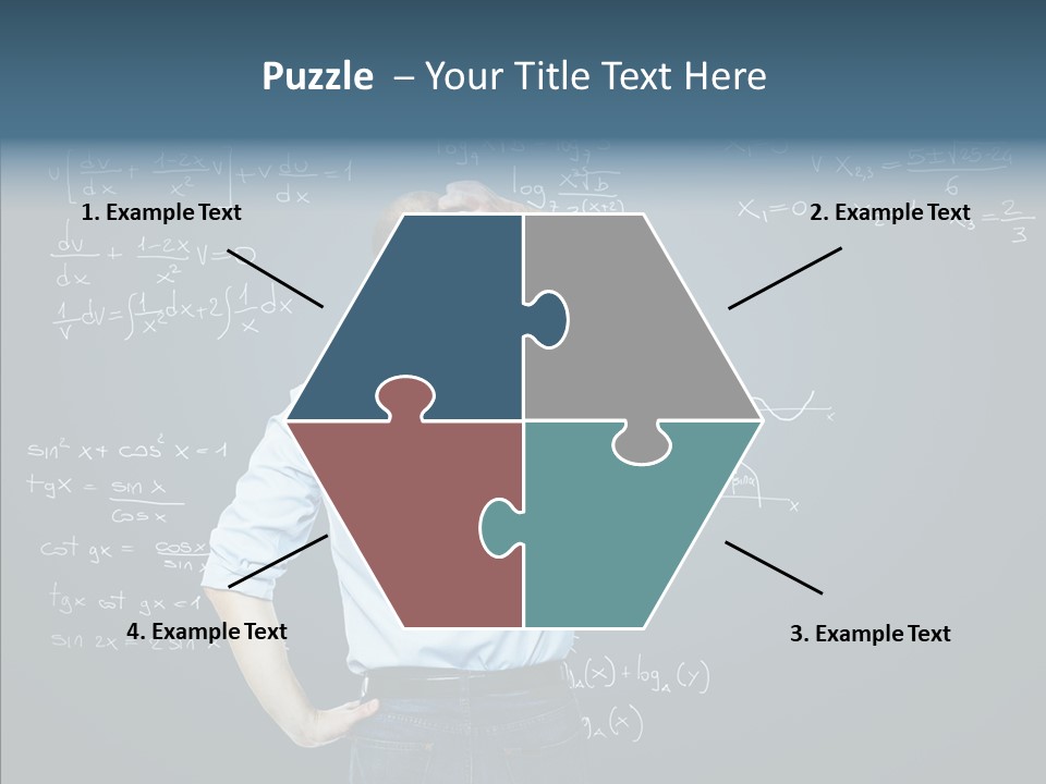 Work Standing Math PowerPoint Template