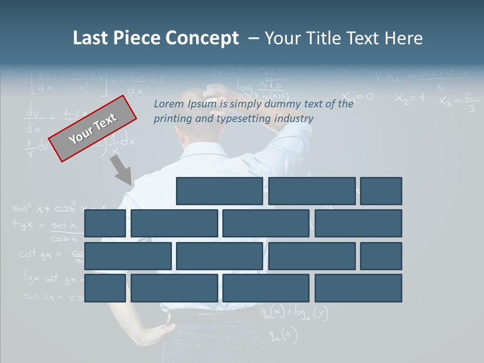 Work Standing Math PowerPoint Template