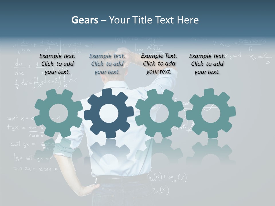 Work Standing Math PowerPoint Template