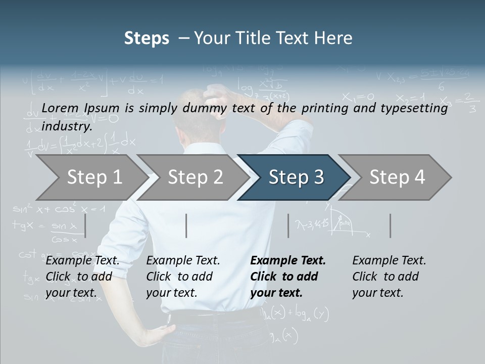 Work Standing Math PowerPoint Template