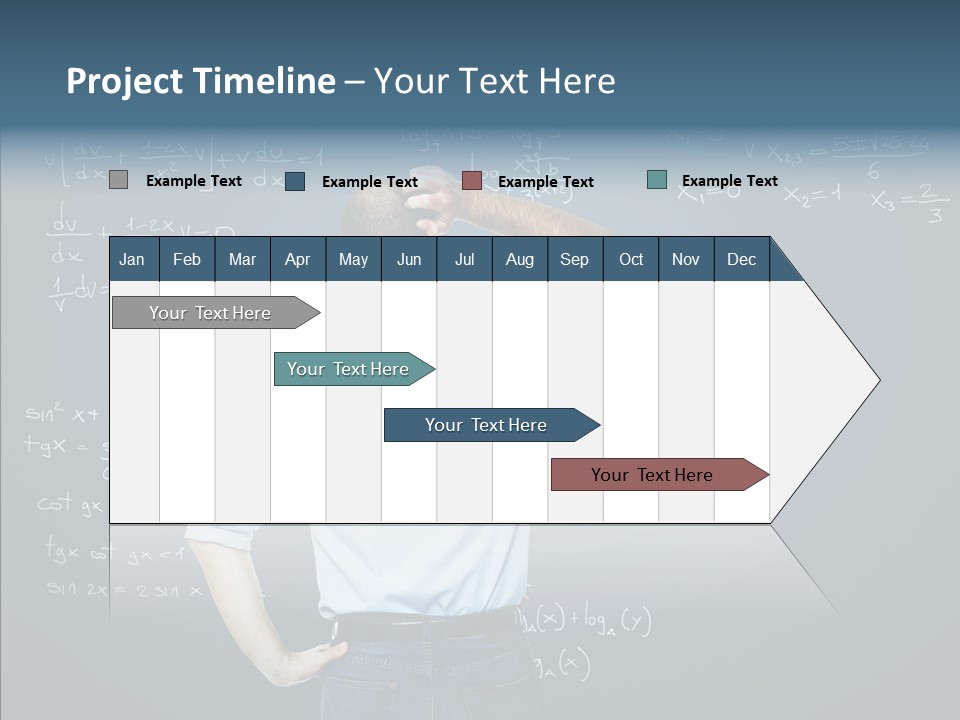 Work Standing Math PowerPoint Template