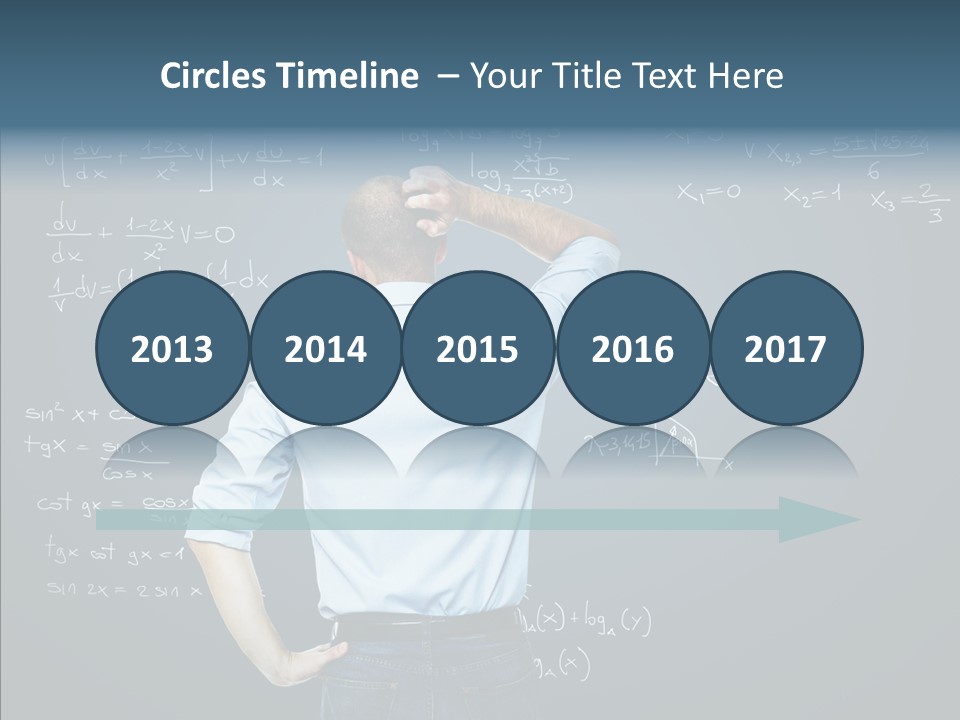 Work Standing Math PowerPoint Template
