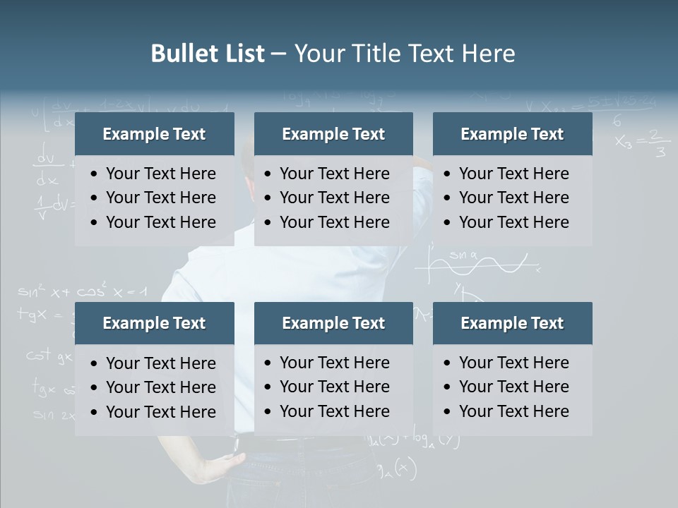 Work Standing Math PowerPoint Template