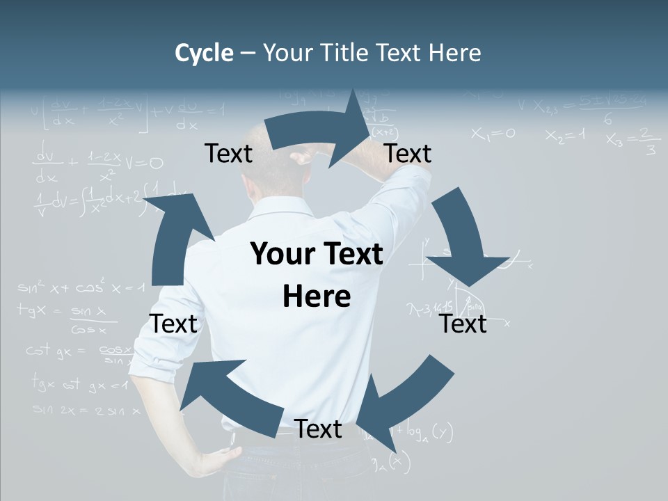 Work Standing Math PowerPoint Template