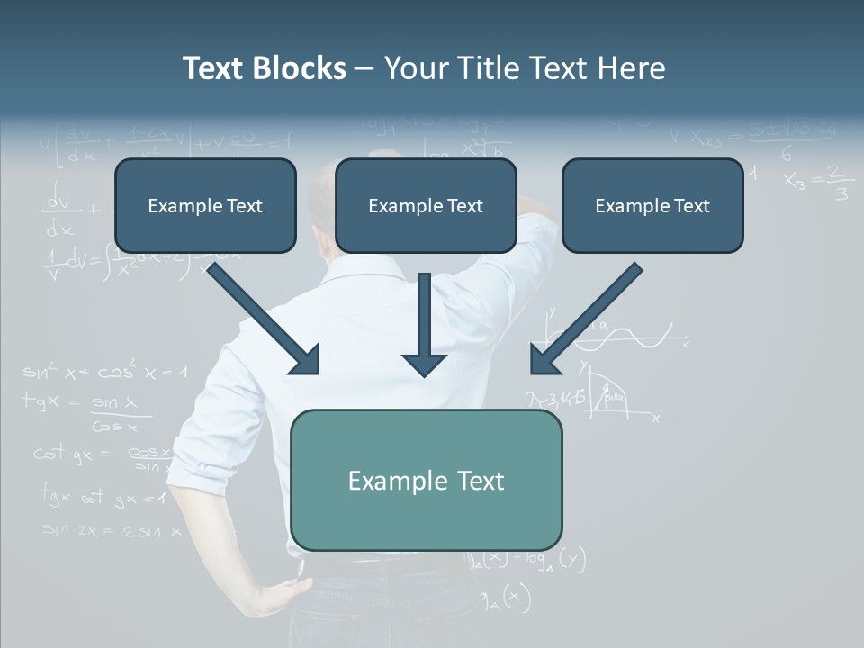Work Standing Math PowerPoint Template