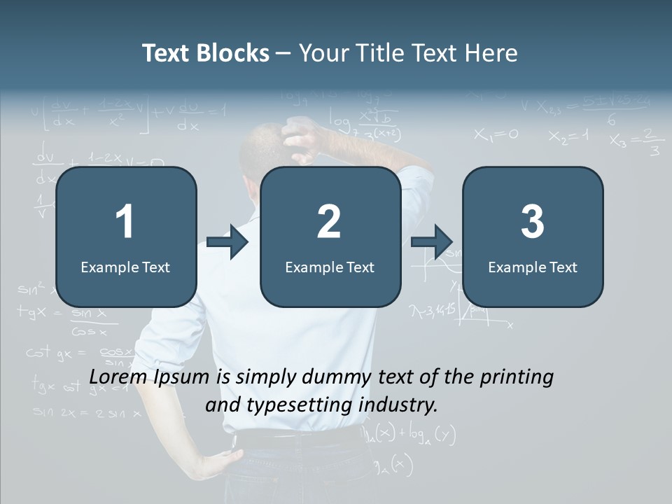 Work Standing Math PowerPoint Template