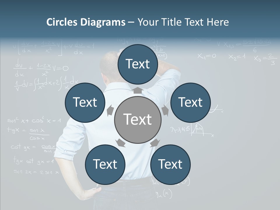 Work Standing Math PowerPoint Template
