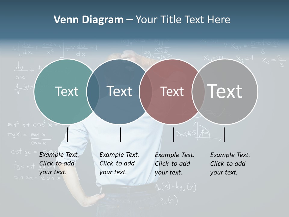 Work Standing Math PowerPoint Template