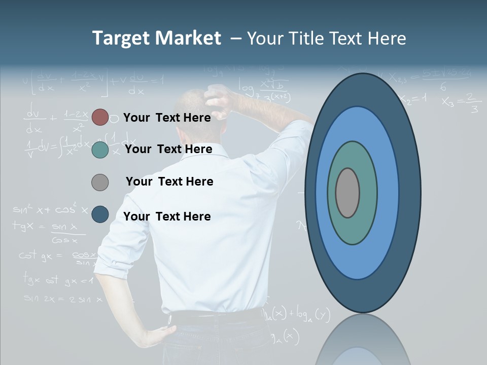 Work Standing Math PowerPoint Template