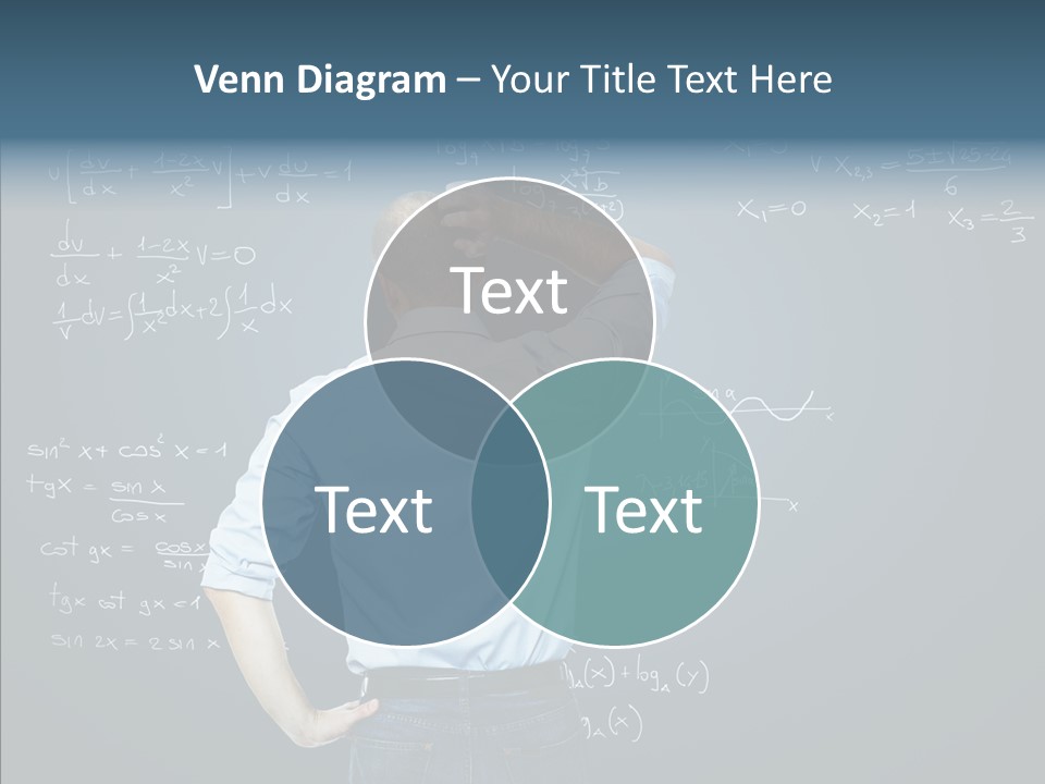 Work Standing Math PowerPoint Template