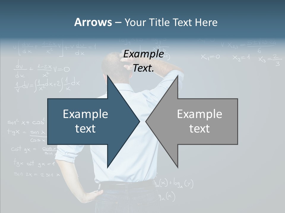 Work Standing Math PowerPoint Template