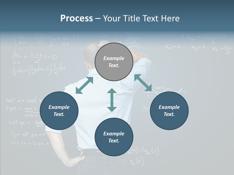 Work Standing Math PowerPoint Template