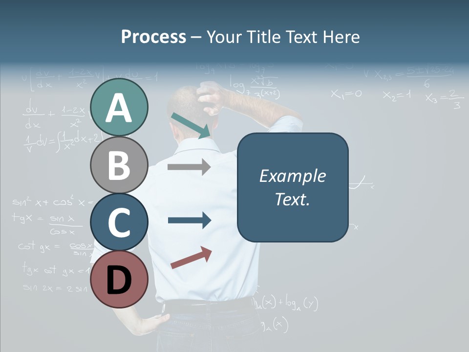 Work Standing Math PowerPoint Template