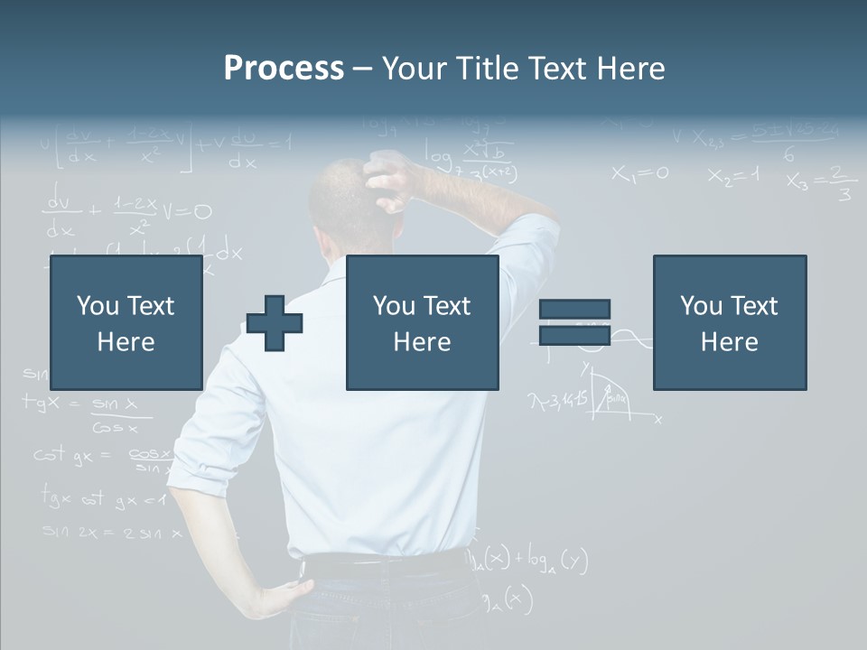 Work Standing Math PowerPoint Template
