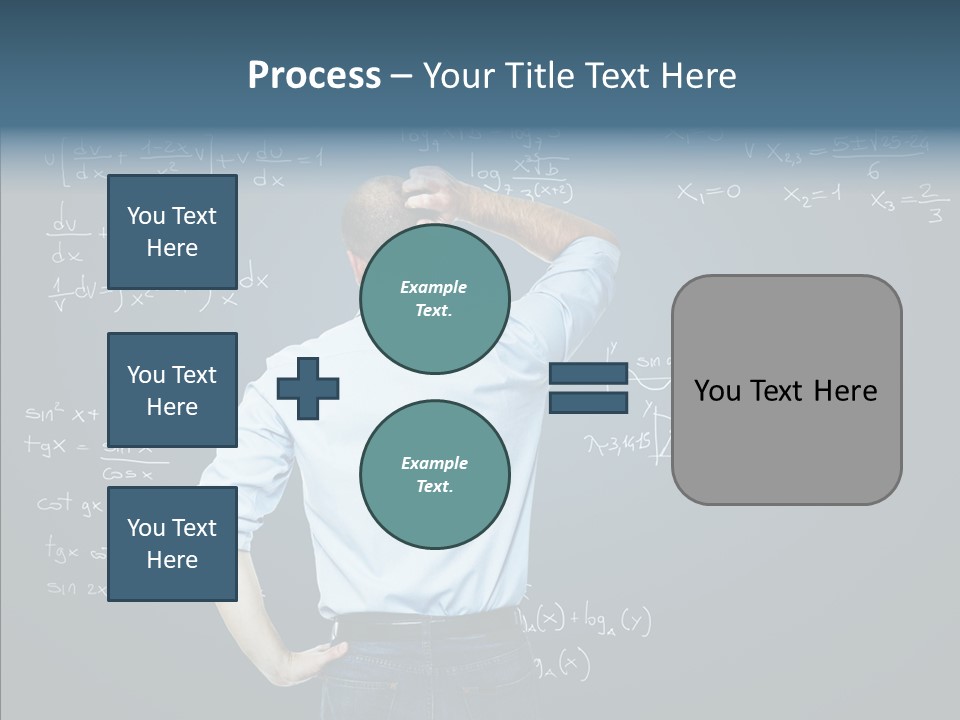 Work Standing Math PowerPoint Template