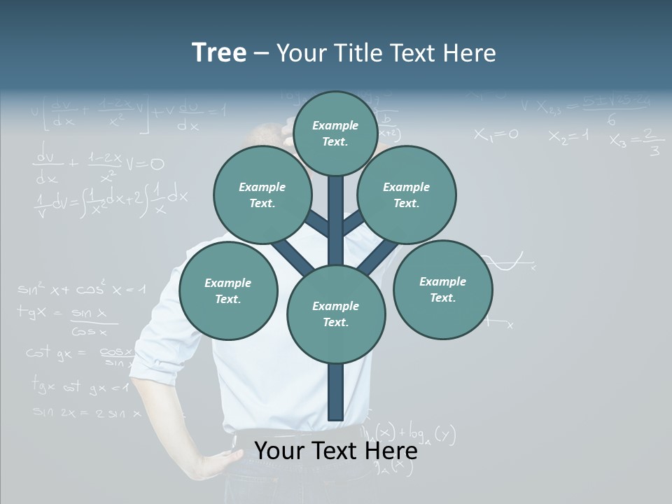 Work Standing Math PowerPoint Template
